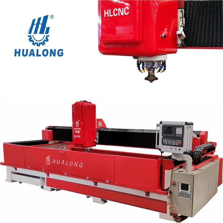 Stone Machinery CNC Automatic Tools Change Center For Processing Stone Countertop Drilling and Moing with Italian Software Profiling Machine